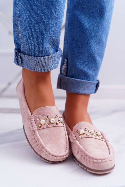 Women's Woolly Pink Noell Sandals with Pearls