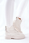 Women's Leather High Boots GOE II2N4013 White