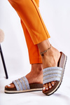 Women's Classic Slippers With A Chain Blue Maddy