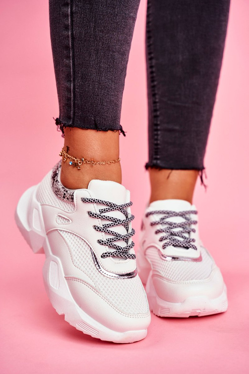 Sportivo Women's Snakeskin Shoes White Giselle