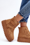 Women's Platform Snow Boots Camel Naredi
