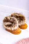 Children's Snow Boots With Fur Camel Ariana