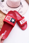 Women's Big Star Flip Flops Red DD274A267