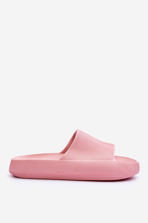 Fashion Foam Slippers On Chunky Platform Pink Linnea
