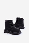 Children's Trapper Boots with Zip Black Bansi