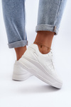 Women's White Sports Sneakers Frutesa