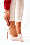 Leather Pointed Heels Beige Hanne