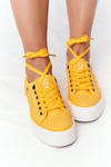 Women's Sneakers On A Platform BIG STAR HH274055 Yellow