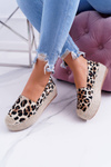 Brown Slide-on Panther Espadrilles Zadie