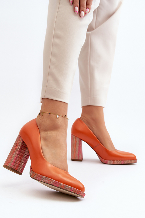 Pumps On Stiletto Laura Messi 2746 Orange
