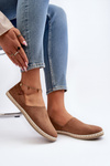 Women's Suede Espadrilles Brown Vulcano