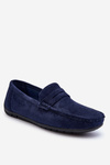 Men's Suede Moccasins Dark Blue Wesley