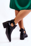 Women's Ankle Boots With Cut-outs Black Mandy