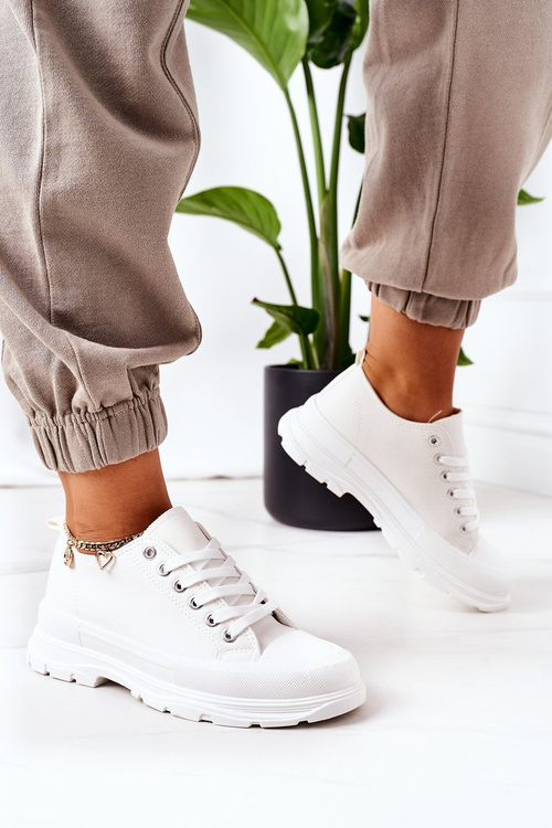 Sneakers On The Platform White Travel Time