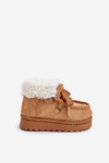 Snow Boots Kids Insulated With Fur Camel Adelane