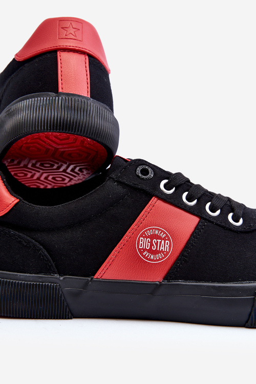 Trampki Męskie Materiałowe Czarne Big Star JJ174255