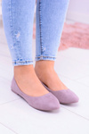 Women's Suede Ballerinas Heather Bueno