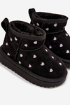 Children's Snow Boots With Hearts Black Gracina
