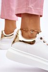 Women's Sport Shoes GOE LL2N4011 White and Gold