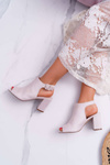 Women's Stiletto Sandals with Peep Toe Sandals Beige Esta