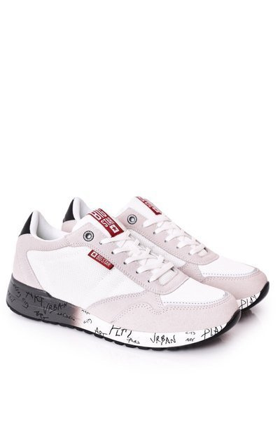 Męskie Sportowe Buty Memory Foam Big Star FF174208 Biało-Szare
