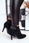 Women's Boots On A High Heel Black Office