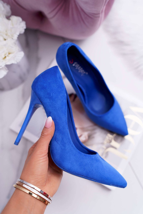 Women's Suede Stilettos Blue Yanna