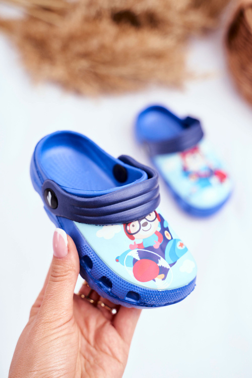 Children's Foam Slides Blue Bear Pilot SuperFly