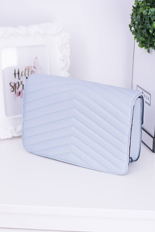 Classic Quilted Blue Handbag