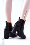 Leather Ankle Boots Black Linari