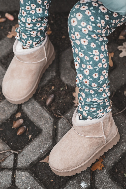 Children's Snow Boots Botki Insulated Beige Nallita