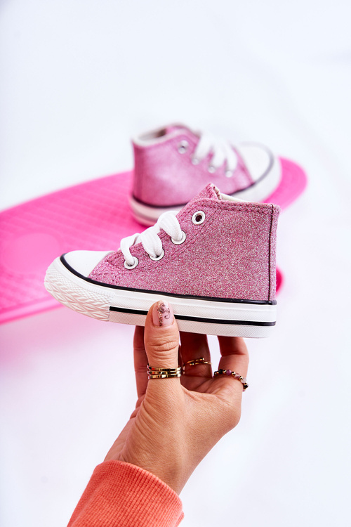 Children's High Sneakers Pink Catrina