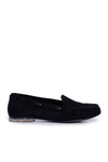 Sergio Leone Women's Suede Moccasins Black MK722