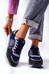 Buty Sportowe Platforma Big Star Granatowo-Szare GG274A056