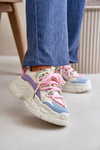 Damskie Sneakersy Masywna Platforma Sznurowane Multikolor Nevela
