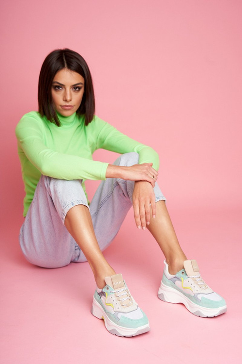 Women's Sports Leather Shoes GOE White Mint FF2N3011