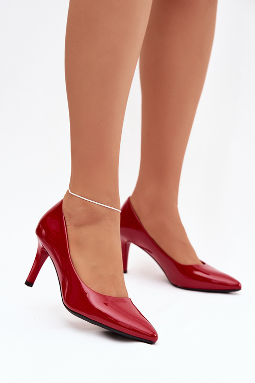 Polished High Heels Sergio Leone 1336 Red