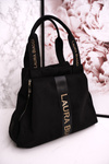 Shopper Shoulder Bag LAURA BIAGGI Suede Black