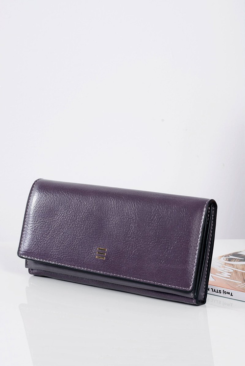 Large Women's Fashionable Purple Wallet