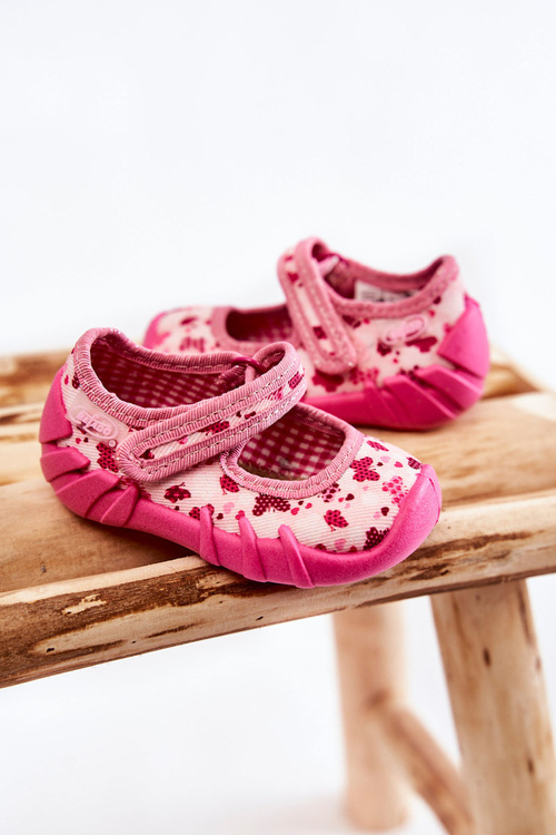 Ballerina Slippers Befado Butterflies 109P257 Pink