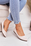 Delicate Ballerinas Pointed Suede Beige Dermeno