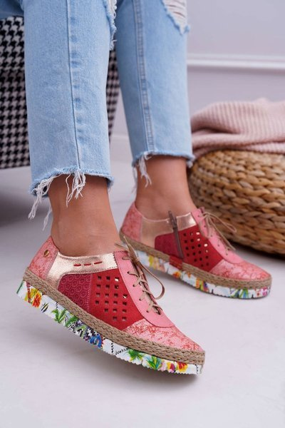 Women's Leather Half Boots Maciejka Coral 03339-18
