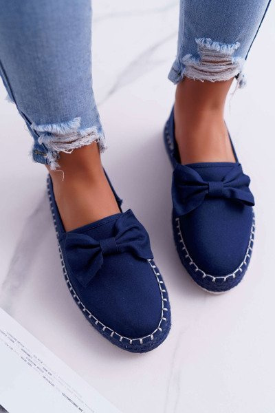 Women's Espadrilles Fabric Big Star Navy Blue DD274782