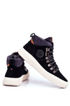 Men's Sneakers Suede Leather Big Star Black GG174330