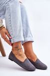 Classic Suede Ballerinas Grey Nash