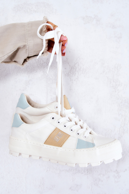 Tenisówki Damskie BIG STAR Białe JJ274480