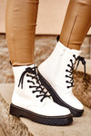 Women's Flat Boots White Kognito