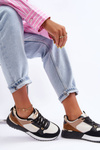 Women's Stylish Sport Shoes Beige-Black Katenia
