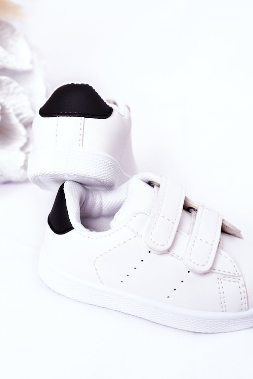 Children's Sneakers With Velcro White-Black California
