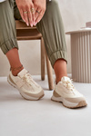 Women's Platform Sneakers Beige Nevelaine